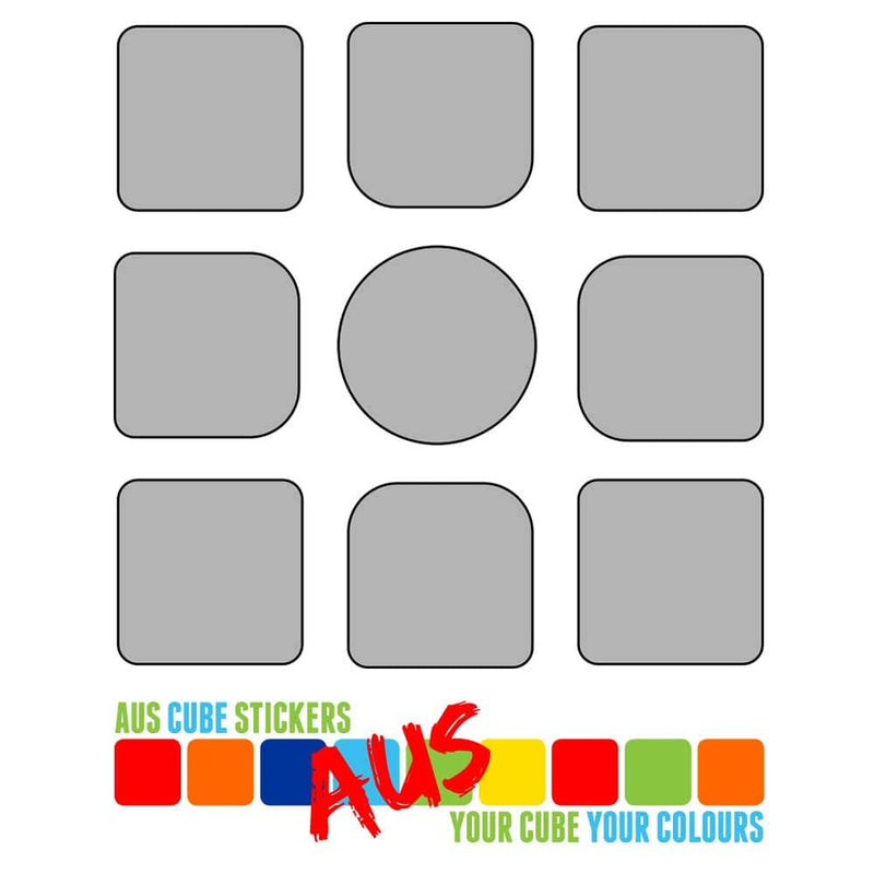 AusCubeSticker Sticker Sheet: 3x3 GAN 11/12/13 Stickers Aus Cube Stickers 