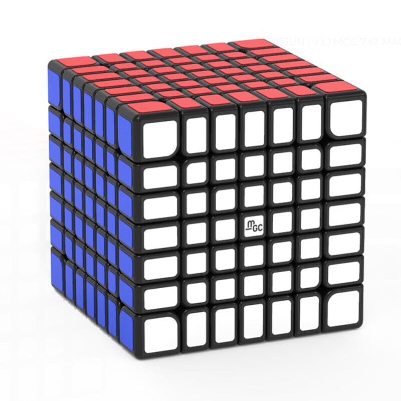 YongJun (YJ) MGC 7x7 Magnetic Speed Cube BLACK STICKERED 7x7 YJ 