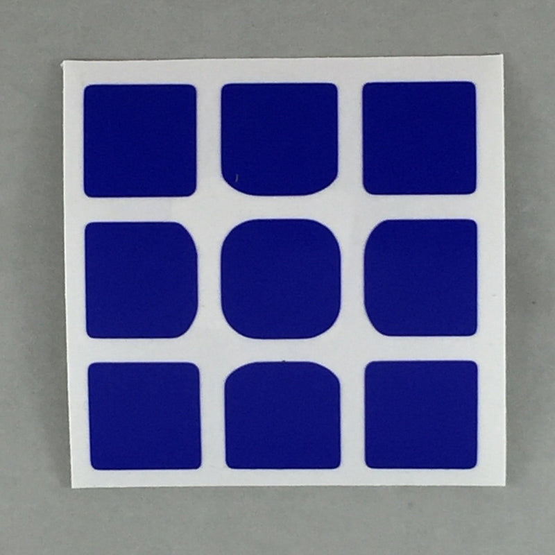 AusCubeSticker Sticker Sheet: 3x3 45MM Florian-Square Stickers Aus Cube Stickers Brilliant Blue 