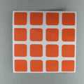 AusCubeSticker Sticker Sheet: 4x4 Stickers Aus Cube Stickers Orange 