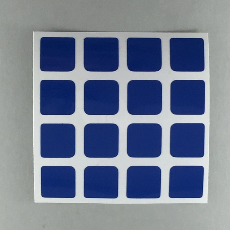 AusCubeSticker Sticker Sheet: 4x4 Stickers Aus Cube Stickers Traffic Blue 
