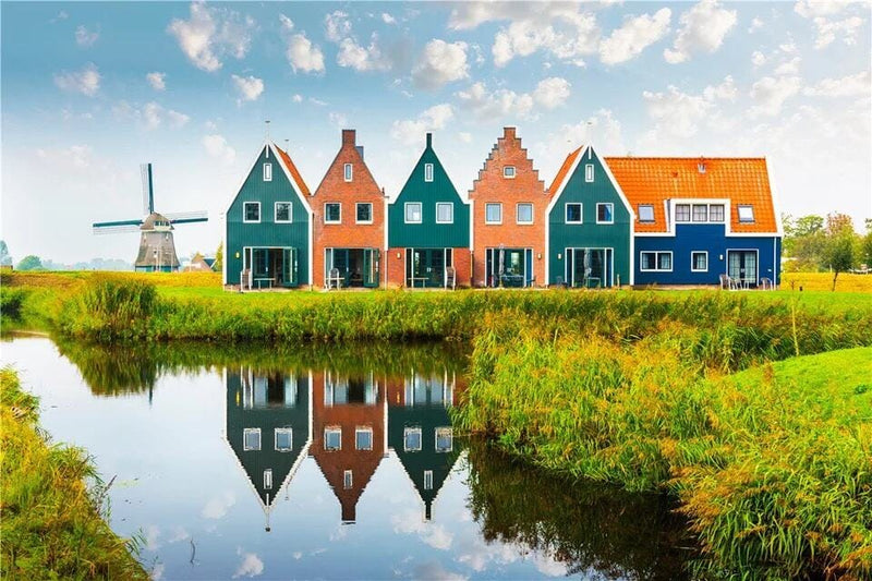Bei Bi La 300 Piece Jigsaw Puzzle "Barn with Windmill" Jigsaw Puzzle Bei Bi La 