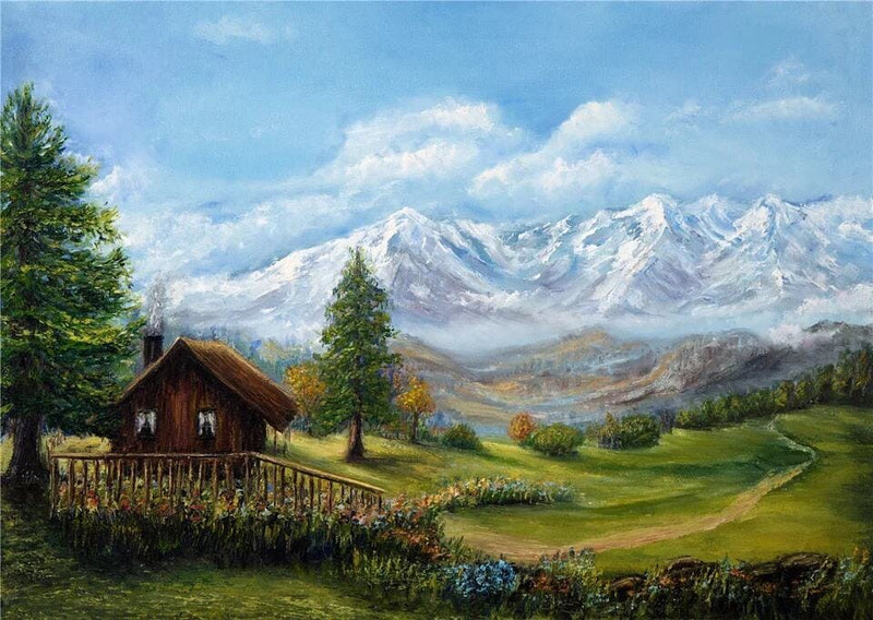 Bei Bi La 300 Piece Jigsaw Puzzle "Alpine Snowy Mountain" Jigsaw Puzzle Bei Bi La 