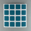 AusCubeSticker Sticker Sheet: 4x4 Stickers Aus Cube Stickers Turquoise Blue 