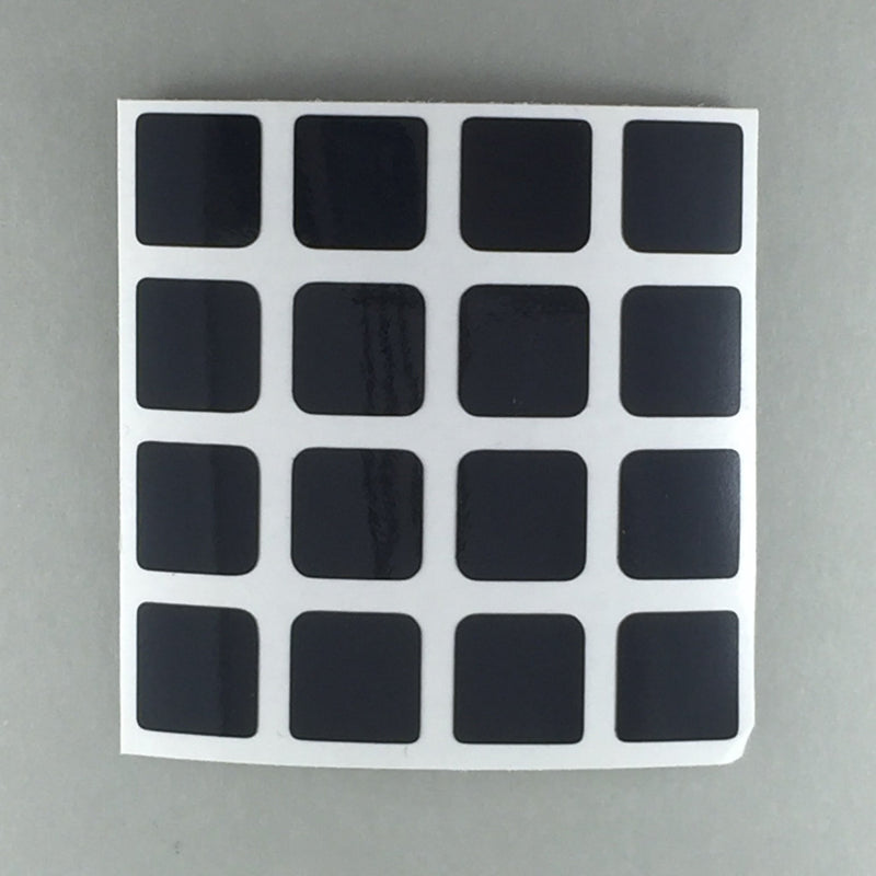 AusCubeSticker Sticker Sheet: 4x4 Stickers Aus Cube Stickers Black 
