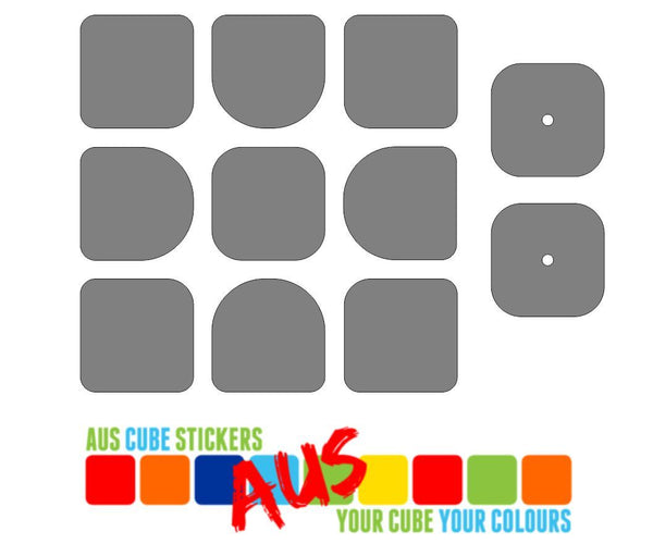 AusCubeSticker Sticker Sheet: GIIKER 3X3 Stickers Aus Cube Stickers 