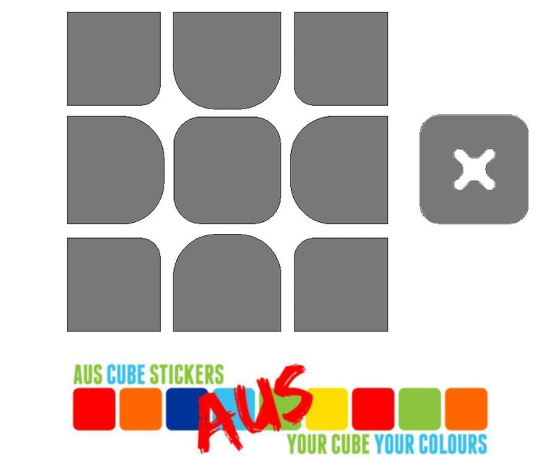 AusCubeSticker Sticker Sheet: Rubik's Connected 3X3 Stickers Aus Cube Stickers 