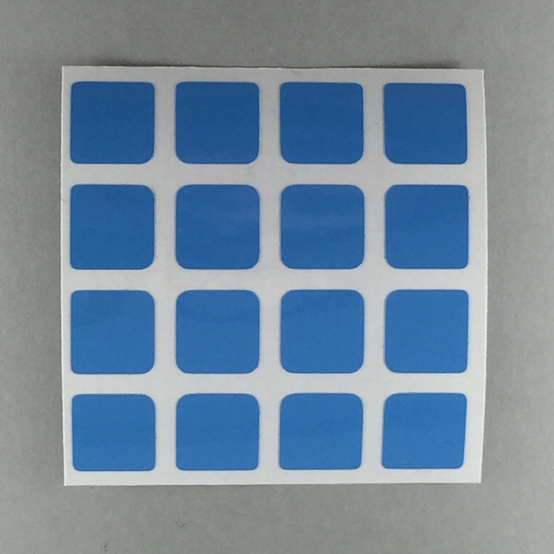 AusCubeSticker Sticker Sheet: 4x4 Stickers Aus Cube Stickers Ice Blue 