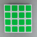 AusCubeSticker Sticker Sheet: 4x4 Stickers Aus Cube Stickers Fluoro Green 