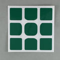 AusCubeSticker Sticker Sheet: 3x3 45MM Florian-Square Stickers Aus Cube Stickers Dark Green 