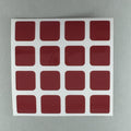 AusCubeSticker Sticker Sheet: 4x4 Stickers Aus Cube Stickers Dark Red 