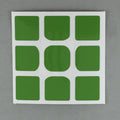 AusCubeSticker Sticker Sheet: 3x3 45MM Florian-Square Stickers Aus Cube Stickers Lime-Tree Green 