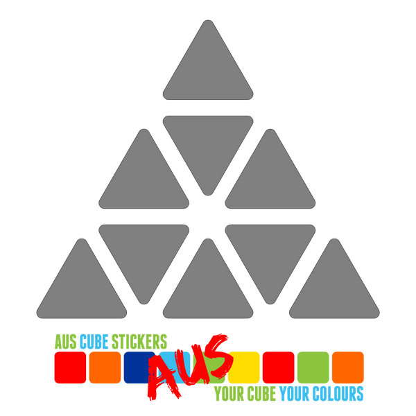 AusCubeSticker Sticker Sheet: PYRAMINX Stickers Aus Cube Stickers 