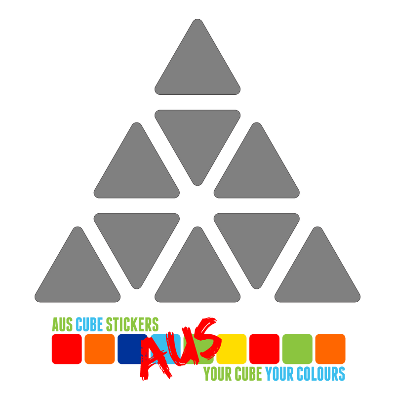 AusCubeSticker Sticker Sheet: PYRAMINX Stickers Aus Cube Stickers 