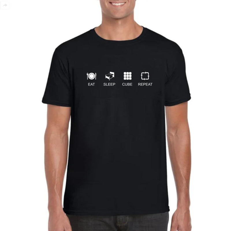 Eat Sleep Cube Repeat T-Shirt Apparel SPEEDCUBE PTY. LTD. 