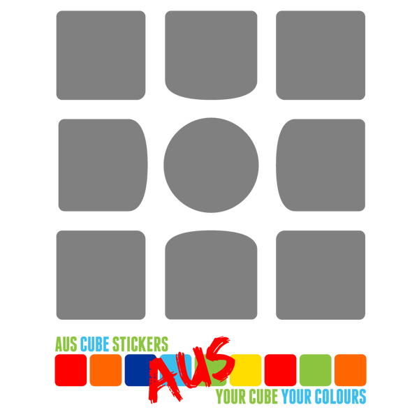 AusCubeSticker Sticker Sheet: 3x3 GAN 356/357 Stickers Aus Cube Stickers 