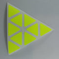 AusCubeSticker Sticker Sheet: PYRAMINX Stickers Aus Cube Stickers Yellow Fluoro 