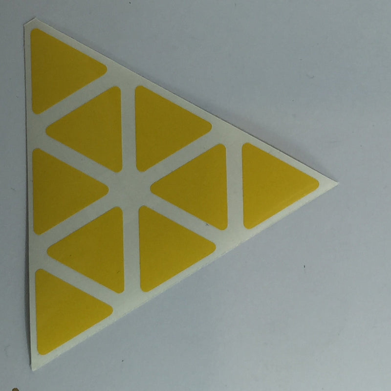 AusCubeSticker Sticker Sheet: PYRAMINX Stickers Aus Cube Stickers Yellow 