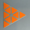 AusCubeSticker Sticker Sheet: PYRAMINX Stickers Aus Cube Stickers Orange Fluoro 