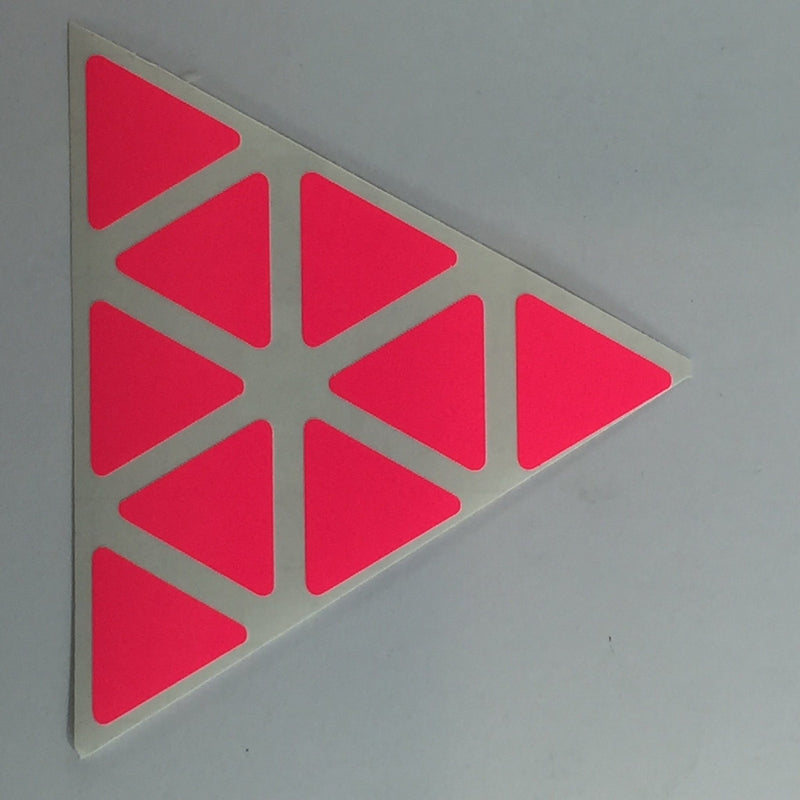 AusCubeSticker Sticker Sheet: PYRAMINX Stickers Aus Cube Stickers Fluoro Pink 