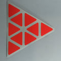 AusCubeSticker Sticker Sheet: PYRAMINX Stickers Aus Cube Stickers Red Fluoro 