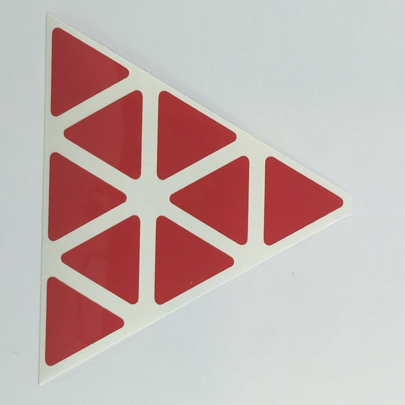 AusCubeSticker Sticker Sheet: PYRAMINX Stickers Aus Cube Stickers Light Red 