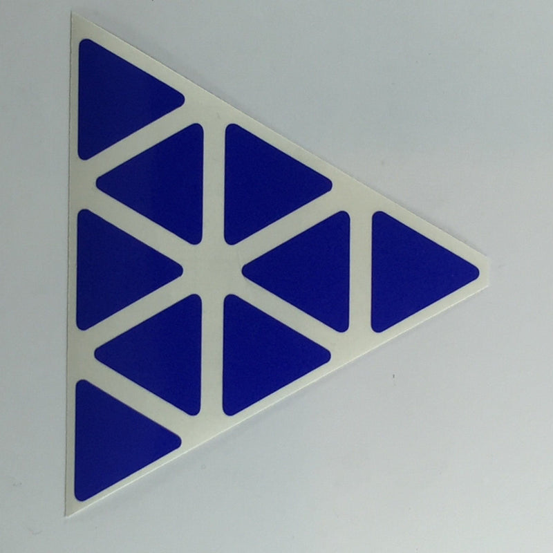 AusCubeSticker Sticker Sheet: PYRAMINX Stickers Aus Cube Stickers Brilliant Blue 