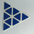 AusCubeSticker Sticker Sheet: PYRAMINX Stickers Aus Cube Stickers Traffic Blue 