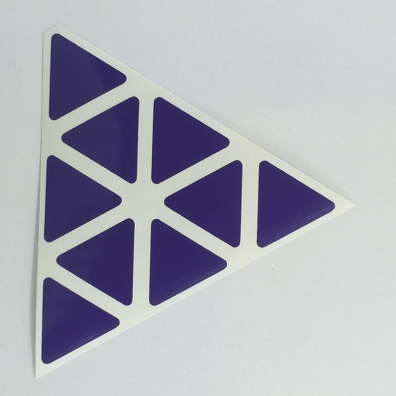 AusCubeSticker Sticker Sheet: PYRAMINX Stickers Aus Cube Stickers Purple 