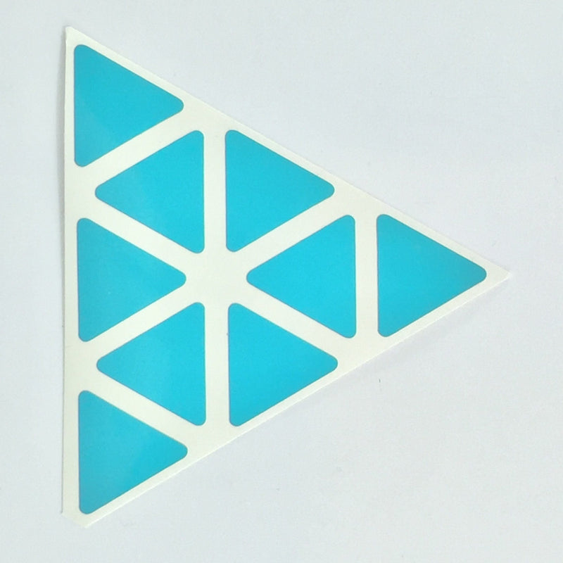 AusCubeSticker Sticker Sheet: PYRAMINX Stickers Aus Cube Stickers Ice Blue 