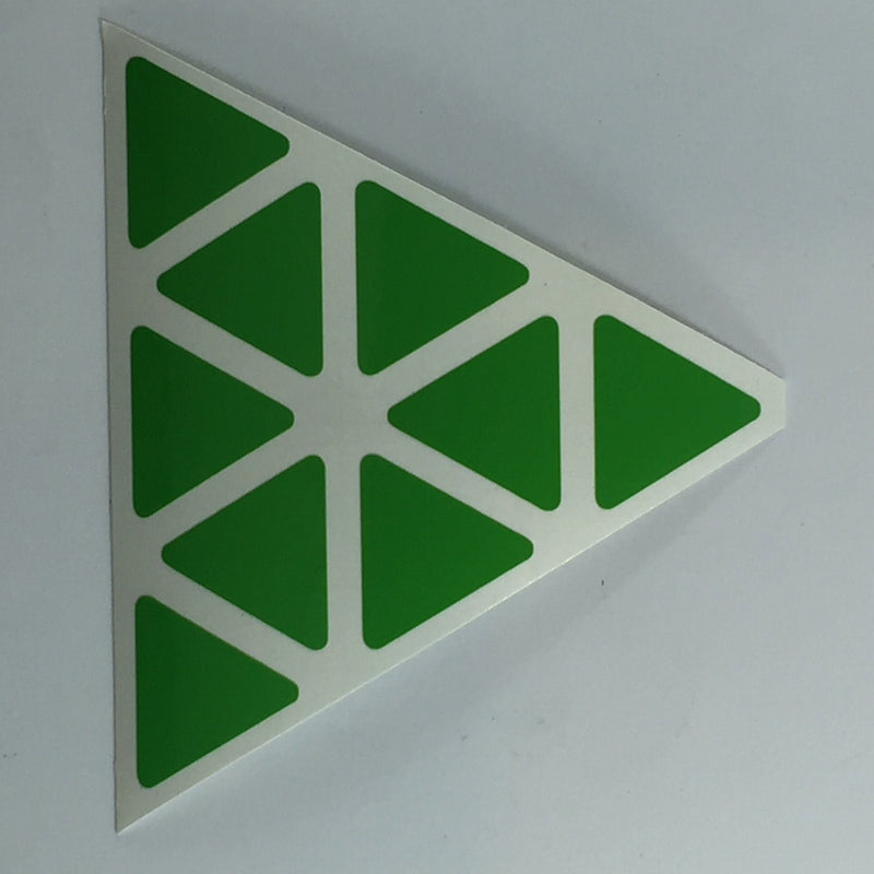 AusCubeSticker Sticker Sheet: PYRAMINX Stickers Aus Cube Stickers Bright Green 
