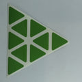 AusCubeSticker Sticker Sheet: PYRAMINX Stickers Aus Cube Stickers Lime-Tree Green 