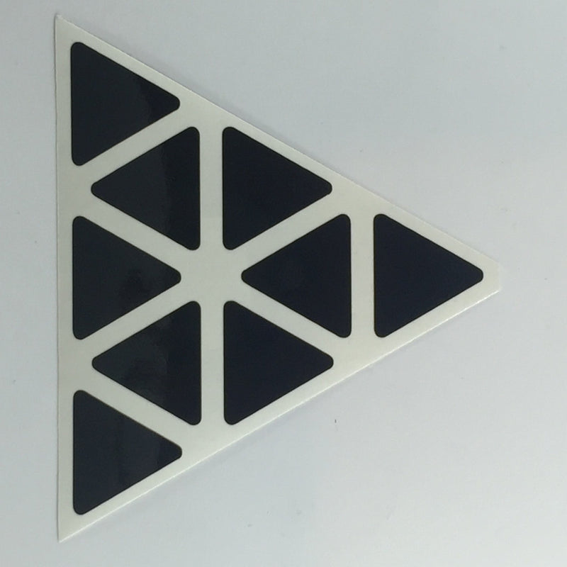 AusCubeSticker Sticker Sheet: PYRAMINX Stickers Aus Cube Stickers Black 