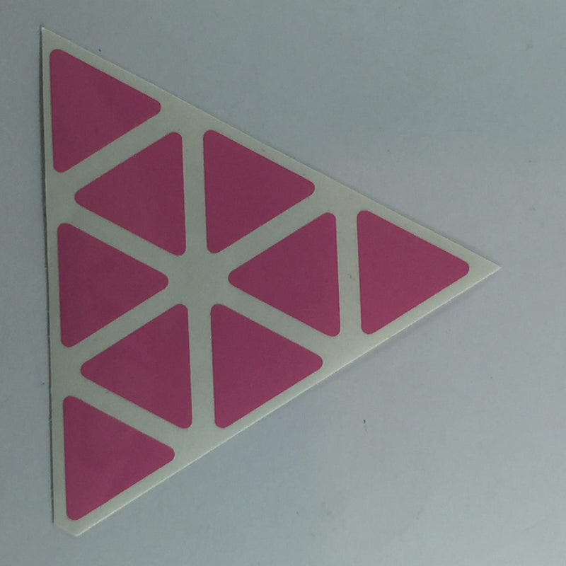 AusCubeSticker Sticker Sheet: PYRAMINX Stickers Aus Cube Stickers Soft Pink 