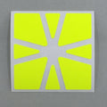 AusCubeSticker Sticker Sheet: SQUARE-1 Stickers Aus Cube Stickers Yellow Fluoro (star) 