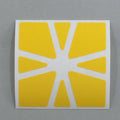 AusCubeSticker Sticker Sheet: SQUARE-1 Stickers Aus Cube Stickers Yellow (star) 