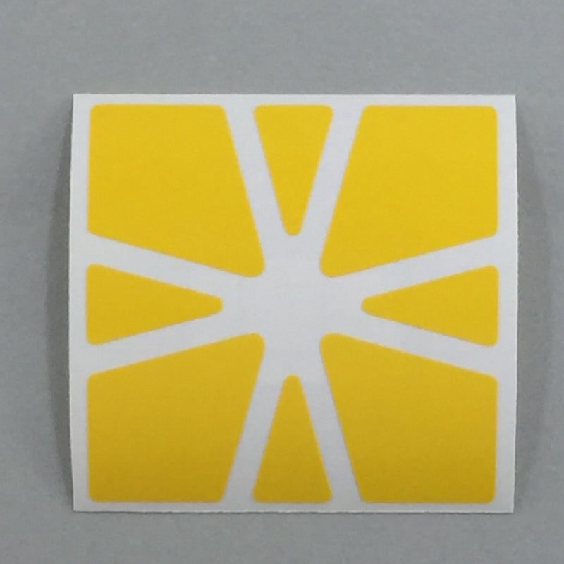 AusCubeSticker Sticker Sheet: SQUARE-1 Stickers Aus Cube Stickers Yellow (star) 