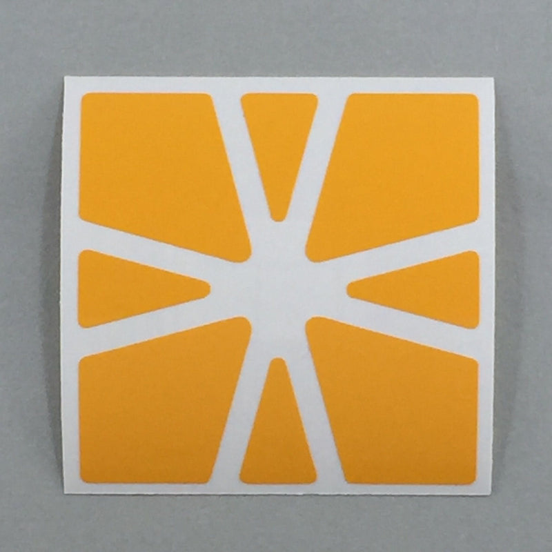 AusCubeSticker Sticker Sheet: SQUARE-1 Stickers Aus Cube Stickers Medium Yellow (star) 