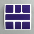 AusCubeSticker Sticker Sheet: SQUARE-1 Stickers Aus Cube Stickers Purple (long oblong) 