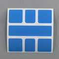 AusCubeSticker Sticker Sheet: SQUARE-1 Stickers Aus Cube Stickers Ice Blue (long oblong) 
