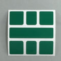AusCubeSticker Sticker Sheet: SQUARE-1 Stickers Aus Cube Stickers Dark Green (long oblong) 