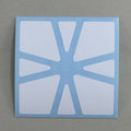 AusCubeSticker Sticker Sheet: SQUARE-1 Stickers Aus Cube Stickers White (star) 