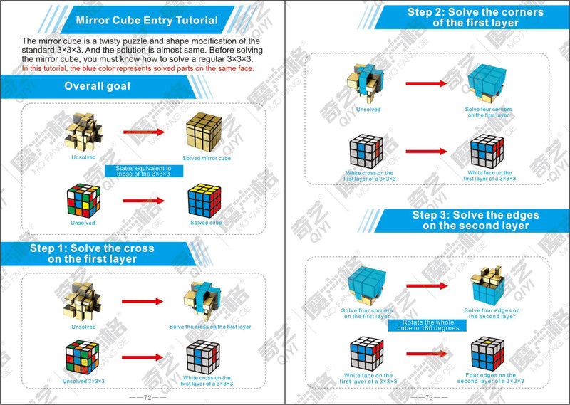 QiYi Secret Tutorial for Magic Cubes Book QiYi 