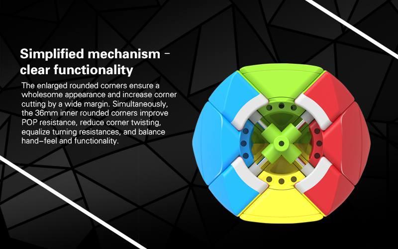QiYi Mastermorphix 3x3x3 STICKERLESS TWISTY PUZZLE Morphix QiYi 