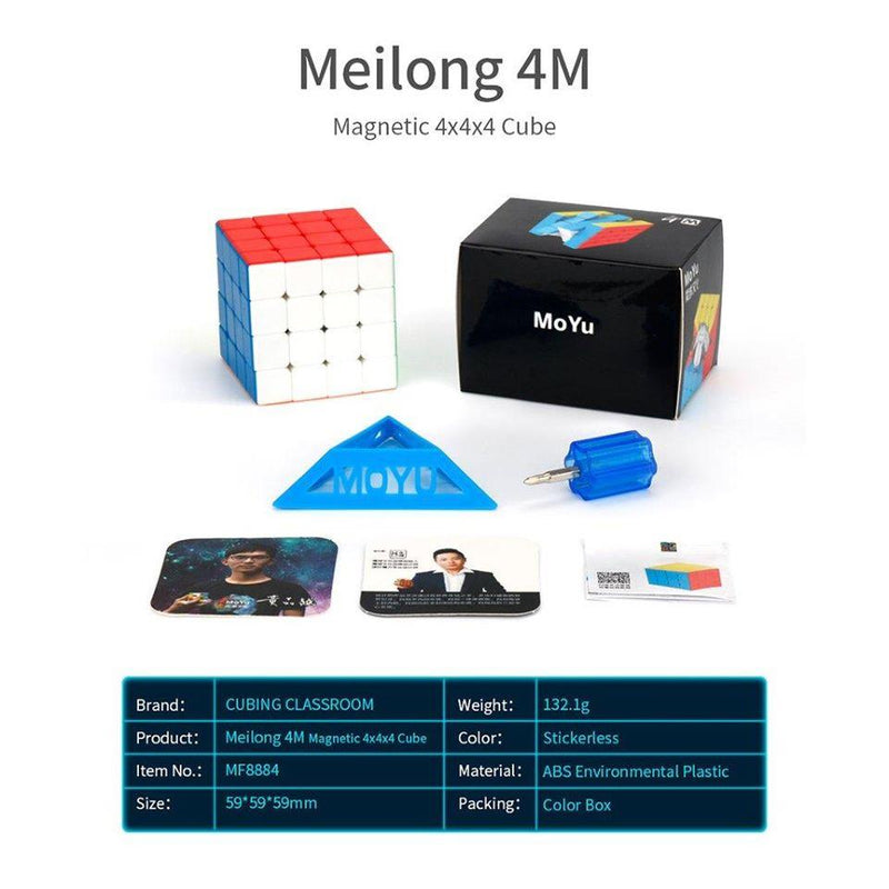 MoFang JiaoShi Meilong 4M 4x4x4 Magnetic Speed Cube 4x4 MoFangJiaoShi 