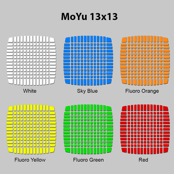 Sticker Set MoYu 13x13 Stickers SPEEDCUBE PTY. LTD. 
