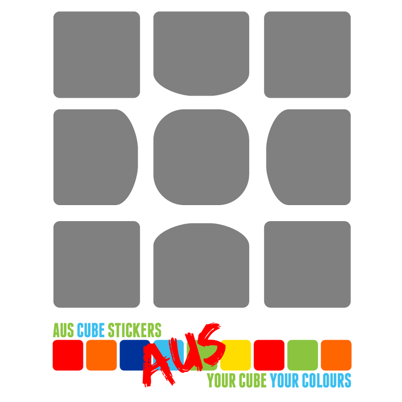 AusCubeSticker Sticker Sheet: 3x3 MoYu Weilong GTS Stickers Aus Cube Stickers 