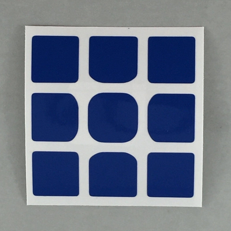 AusCubeSticker Sticker Sheet: 3x3 45MM Florian-Square Stickers Aus Cube Stickers Traffic Blue 