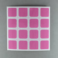 AusCubeSticker Sticker Sheet: 4x4 Stickers Aus Cube Stickers Soft Pink 