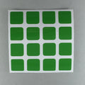 AusCubeSticker Sticker Sheet: 4x4 Stickers Aus Cube Stickers Bright Green 